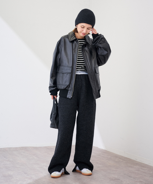 FRAMeWORK（フレームワーク）の「ショルダースナップボーダーTee（Tシャツ/カットソー・レディース・ベージュ/ブラック・FREE）」の12枚目の写真