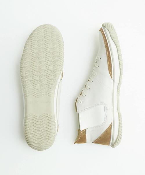 MEN'S MELROSE（メンズメルローズ）の「《別注》【SPINGLE/スピングル】MID CUT スニーカー | SP-1420（スニーカー・メンズ・アイボリー/ブラック・4/5/3）」の3枚目の写真