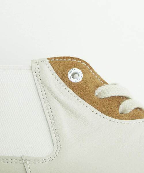 MEN'S MELROSE（メンズメルローズ）の「《別注》【SPINGLE/スピングル】MID CUT スニーカー | SP-1420（スニーカー・メンズ・アイボリー/ブラック・4/5/3）」の6枚目の写真