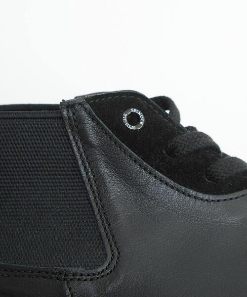 MEN'S MELROSE（メンズメルローズ）の「《別注》【SPINGLE/スピングル】MID CUT スニーカー | SP-1420（スニーカー・メンズ・アイボリー/ブラック・4/5/3）」の12枚目の写真