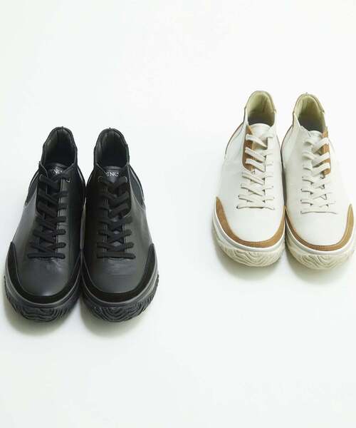 MEN'S MELROSE（メンズメルローズ）の「《別注》【SPINGLE/スピングル】MID CUT スニーカー | SP-1420（スニーカー・メンズ・アイボリー/ブラック・4/5/3）」の16枚目の写真