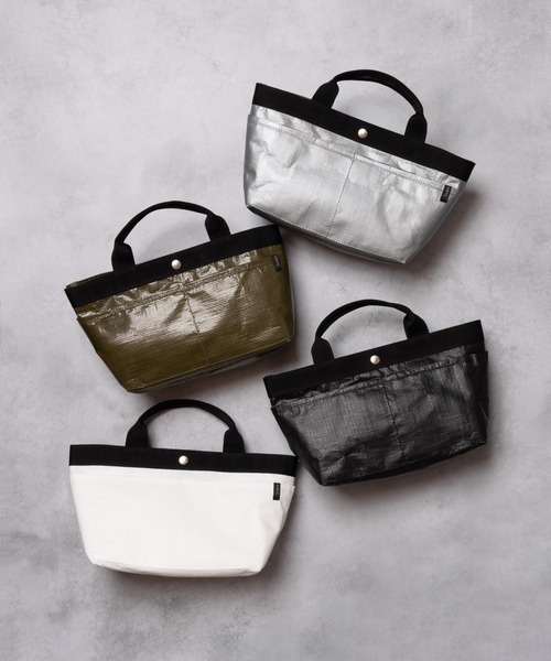 SABLE CLUTCH(セーブルクラッチ)の「BAND PE WORK TOTE (S) / トートバッグ(トートバッグ・レディース・ホワイト/ブラック/オリーブ/シルバー・ONE SIZE)」の1枚目の写真