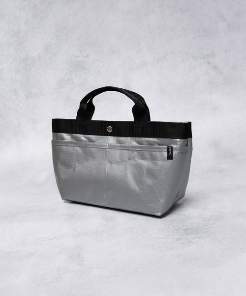 SABLE CLUTCH(セーブルクラッチ)の「BAND PE WORK TOTE (S) / トートバッグ(トートバッグ・レディース・ホワイト/ブラック/オリーブ/シルバー・ONE SIZE)」の4枚目の写真