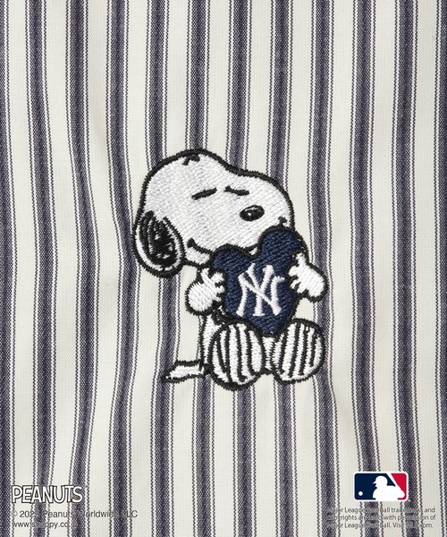 MLB（メジャーリーグベースボール）の「【PEANUTS×MLB COLLECTION by ROPE' PICNIC】オーバーサイズシャツ（シャツ/ブラウス・レディース・オフホワイト/ホワイト/ダークブラウン・FREE）」の7枚目の写真