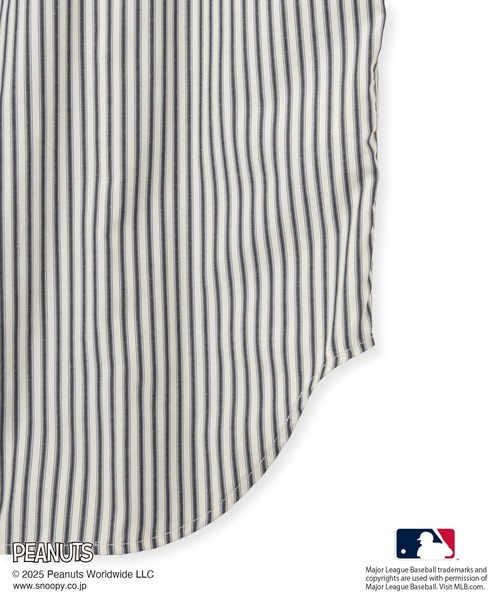 MLB（メジャーリーグベースボール）の「【PEANUTS×MLB COLLECTION by ROPE' PICNIC】オーバーサイズシャツ（シャツ/ブラウス・レディース・オフホワイト/ホワイト/ダークブラウン・FREE）」の11枚目の写真