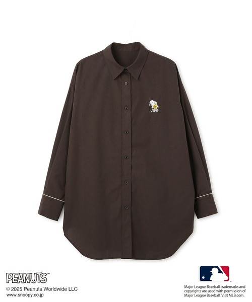 MLB（メジャーリーグベースボール）の「【PEANUTS×MLB COLLECTION by ROPE' PICNIC】オーバーサイズシャツ（シャツ/ブラウス・レディース・オフホワイト/ホワイト/ダークブラウン・FREE）」の14枚目の写真