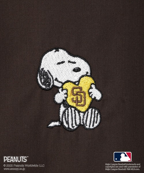 MLB（メジャーリーグベースボール）の「【PEANUTS×MLB COLLECTION by ROPE' PICNIC】オーバーサイズシャツ（シャツ/ブラウス・レディース・オフホワイト/ホワイト/ダークブラウン・FREE）」の15枚目の写真