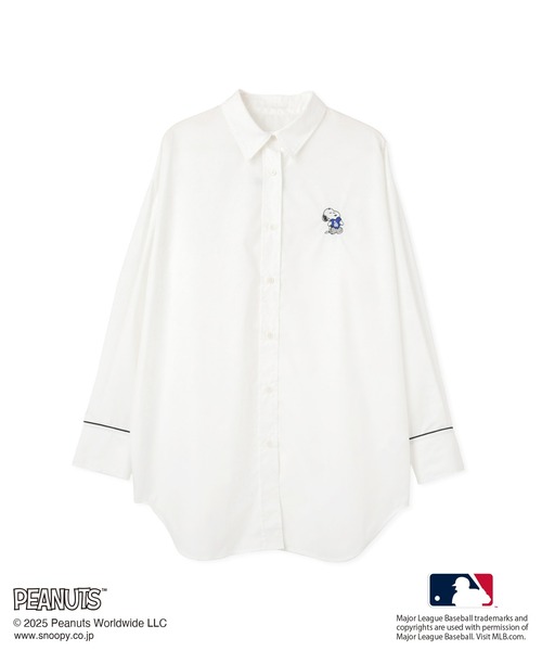 MLB（メジャーリーグベースボール）の「【PEANUTS×MLB COLLECTION by ROPE' PICNIC】オーバーサイズシャツ（シャツ/ブラウス・レディース・オフホワイト/ホワイト/ダークブラウン・FREE）」の19枚目の写真