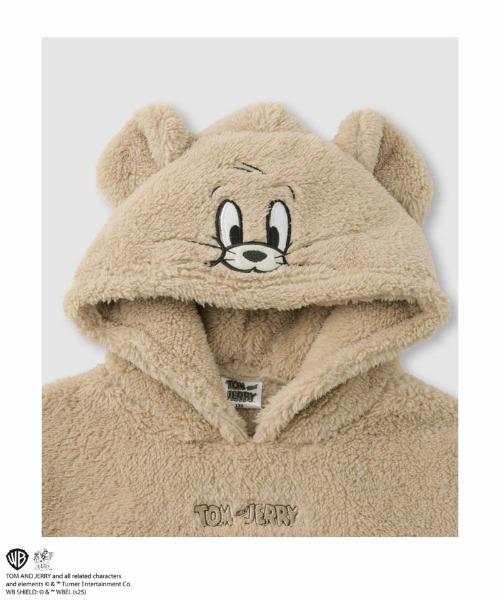 Tom&Jerry(トムアンドジェリー)の「TOM&JERRY もこもこキャラクターパーカー(パーカー・キッズ・グレー/ベージュ・160/150/140/130/120/110)」の9枚目の写真