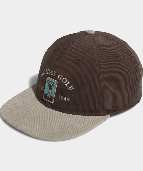 adidas（アディダス）の「コーデュロイハット 【adidas Golf/アディダスゴルフ】（キャップ・メンズ・グリーン/ダークブラウン・LARGE）」の2枚目の写真