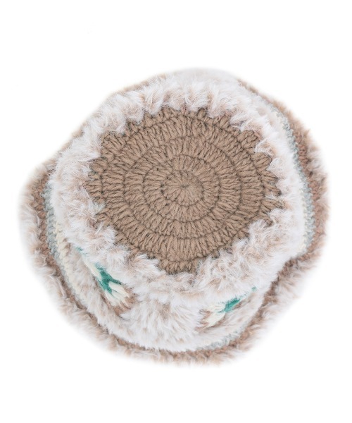 チチカカ（チチカカ）の「Rico クロシェふわふわバケットハット（ハット・レディース・ベージュ/ブラック・FREE）」の8枚目の写真