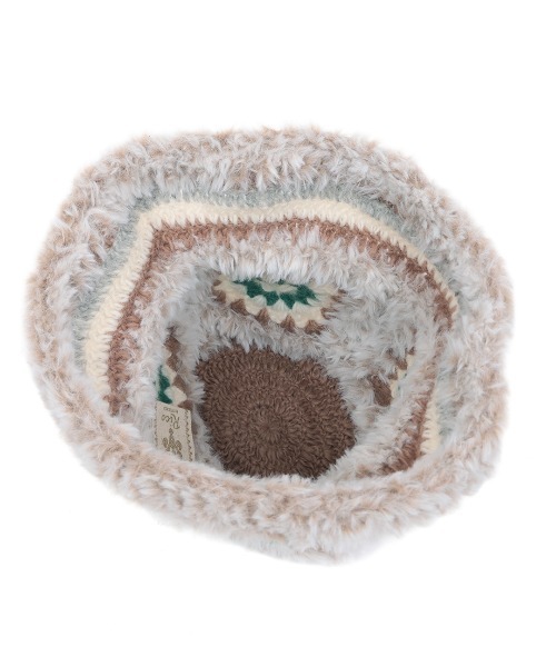 チチカカ（チチカカ）の「Rico クロシェふわふわバケットハット（ハット・レディース・ベージュ/ブラック・FREE）」の9枚目の写真