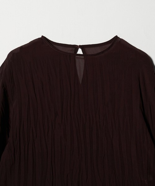 MARW UNITED ARROWS（マルゥ ユナイテッドアローズ）の「＜MARW UNITED ARROWS＞ワッシャー シアー ブラウス（シャツ/ブラウス・レディース・ブラック/ダークブラウン・FREE）」の14枚目の写真