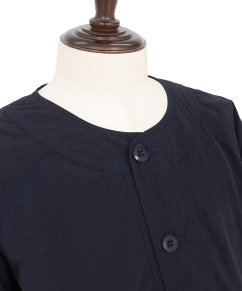 CAMBIO（カンビオ）の「mj11108- ドローコード付きノーカラーカーデジャケット(HLCM0202)（ノーカラージャケット・メンズ・ネイビー/ブラック/カーキ・S/M/L）」の6枚目の写真