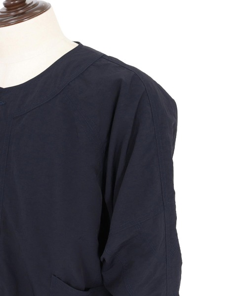 CAMBIO（カンビオ）の「mj11108- ドローコード付きノーカラーカーデジャケット(HLCM0202)（ノーカラージャケット・メンズ・ネイビー/ブラック/カーキ・S/M/L）」の7枚目の写真