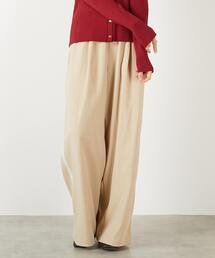 MELROSE claire | 【レーヨンナイロンクロストラックパンツ】(その他パンツ)