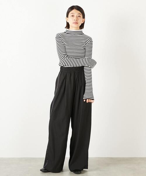 MELROSE claire（メルローズ クレール）の「【レーヨンナイロンクロストラックパンツ】（その他パンツ・レディース・ブラック/ベージュ・3/2）」の18枚目の写真