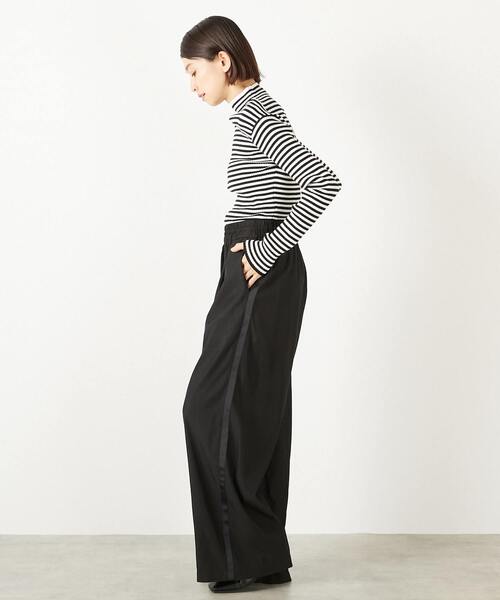 MELROSE claire（メルローズ クレール）の「【レーヨンナイロンクロストラックパンツ】（その他パンツ・レディース・ブラック/ベージュ・3/2）」の20枚目の写真