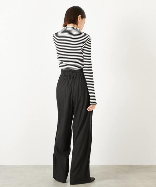 MELROSE claire（メルローズ クレール）の「【レーヨンナイロンクロストラックパンツ】（その他パンツ・レディース・ブラック/ベージュ・3/2）」の22枚目の写真