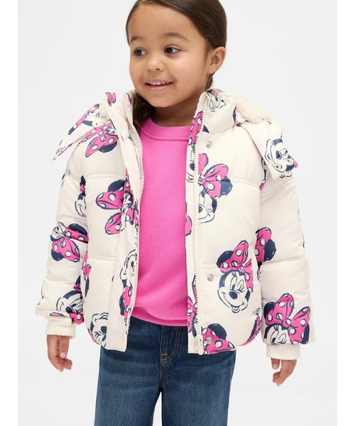 GAP baby ミニー ダウン ディズニー ピンク コート 105