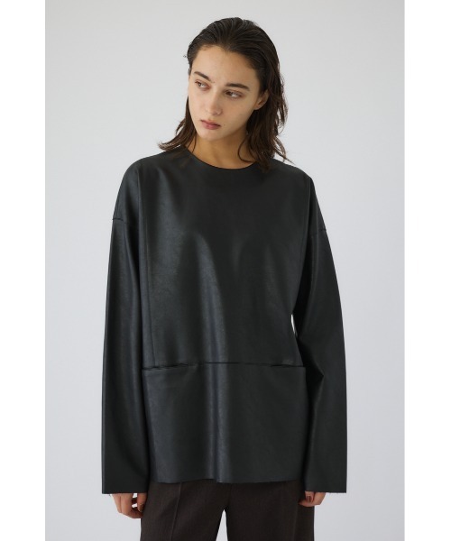 RIM.ARK（リムアーク）の「Box texture pullover ボックステクスチャープルオーバー（Tシャツ/カットソー・レディース・ブラック・36/38）」の5枚目の写真