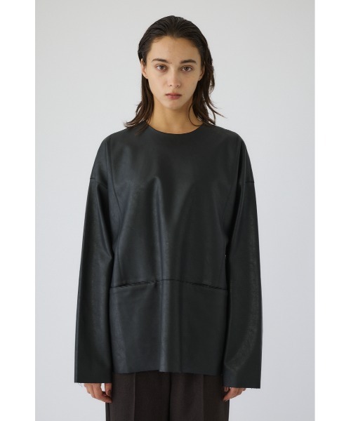 RIM.ARK（リムアーク）の「Box texture pullover ボックステクスチャープルオーバー（Tシャツ/カットソー・レディース・ブラック・36/38）」の9枚目の写真