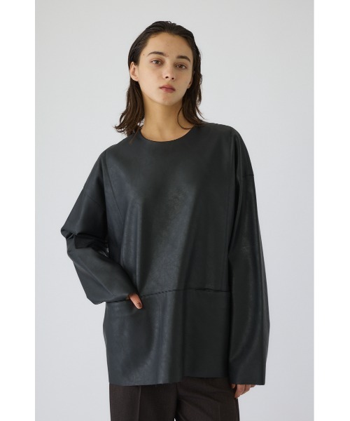 RIM.ARK（リムアーク）の「Box texture pullover ボックステクスチャープルオーバー（Tシャツ/カットソー・レディース・ブラック・36/38）」の18枚目の写真