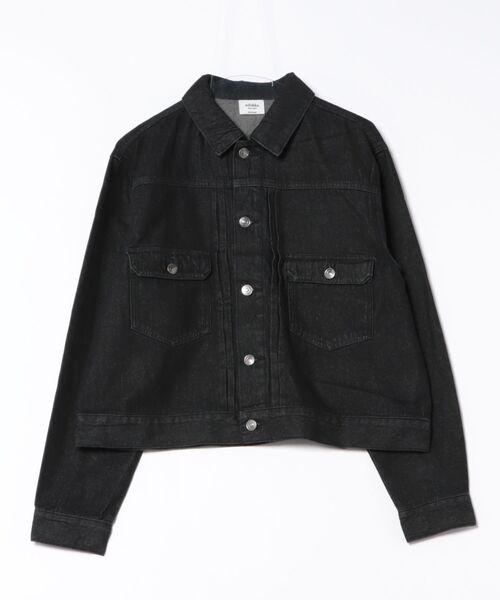 ８(eight)（エイト）の「10ozデニムGジャン（デニムジャケット・メンズ・ワンウォッシュ/ブラック・MEDIUM/LARGE）」の2枚目の写真