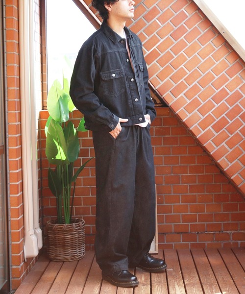 ８(eight)（エイト）の「10ozデニムGジャン（デニムジャケット・メンズ・ワンウォッシュ/ブラック・MEDIUM/LARGE）」の11枚目の写真