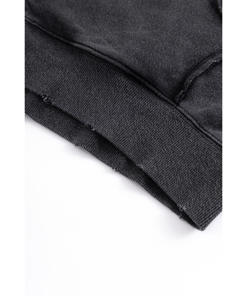 SUPPLIER(サプライヤー)の「ジップフーディ|SWITCHING PIERCED ZIP HOODIE V2|SUPPLIER(パーカー・メンズ・ブラック/グレー・LARGE/MEDIUM/SMALL/X-LARGE)」の9枚目の写真