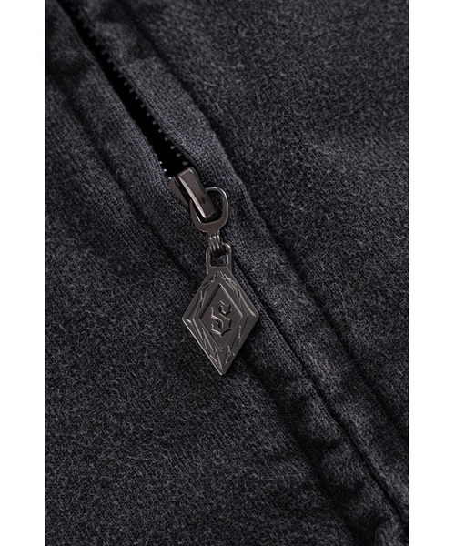 SUPPLIER(サプライヤー)の「ジップフーディ|SWITCHING PIERCED ZIP HOODIE V2|SUPPLIER(パーカー・メンズ・ブラック/グレー・LARGE/MEDIUM/SMALL/X-LARGE)」の6枚目の写真