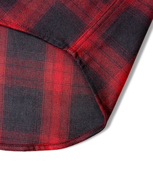 JACKROSE（ジャックローズ）の「B-TRS-Lips&Tongue スタッズオンブレチェックシャツ（シャツ/ブラウス・メンズ・ブラック/レッド・M/L）」の10枚目の写真