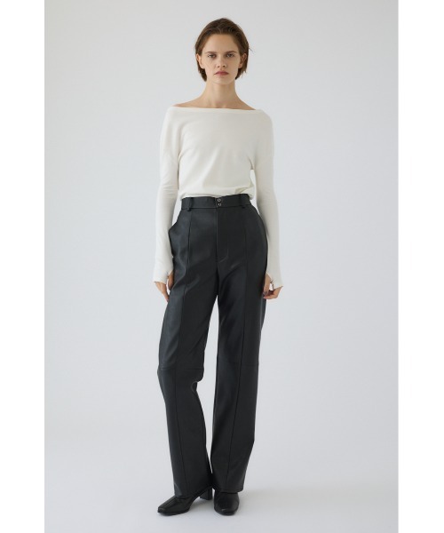 RIM.ARK（リムアーク）の「Soft touch off shoulder tops ソフトタッチオフショルダートップス（ニット/セーター・レディース・ブラウン/オフホワイト/ブラック/ライトブルー・FREE）」の18枚目の写真