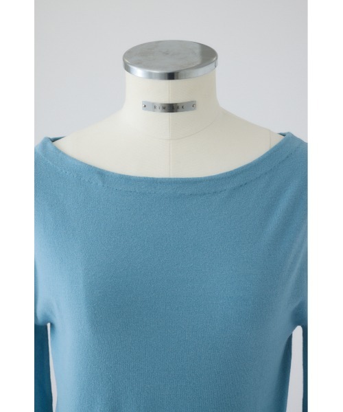 RIM.ARK（リムアーク）の「Soft touch off shoulder tops ソフトタッチオフショルダートップス（ニット/セーター・レディース・ブラウン/オフホワイト/ブラック/ライトブルー・FREE）」の8枚目の写真