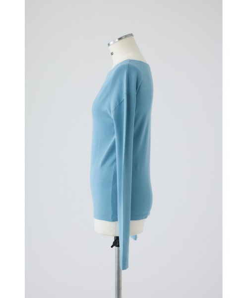 RIM.ARK（リムアーク）の「Soft touch off shoulder tops ソフトタッチオフショルダートップス（ニット/セーター・レディース・ブラウン/オフホワイト/ブラック/ライトブルー・FREE）」の10枚目の写真