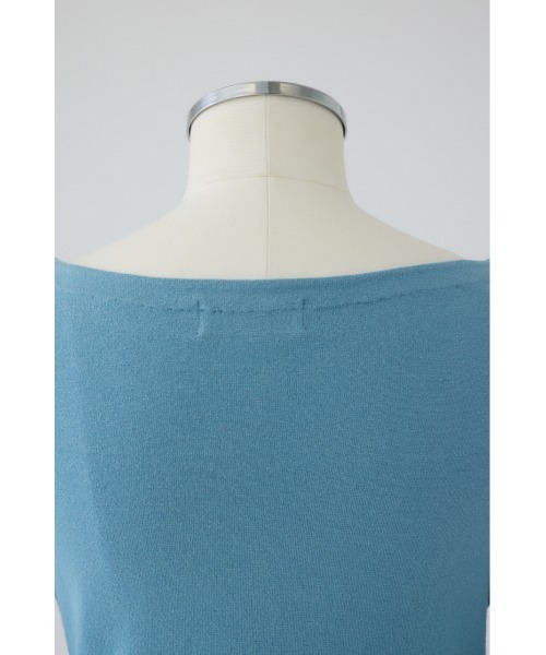RIM.ARK（リムアーク）の「Soft touch off shoulder tops ソフトタッチオフショルダートップス（ニット/セーター・レディース・ブラウン/オフホワイト/ブラック/ライトブルー・FREE）」の12枚目の写真