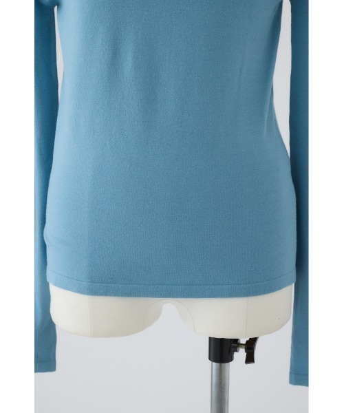 RIM.ARK（リムアーク）の「Soft touch off shoulder tops ソフトタッチオフショルダートップス（ニット/セーター・レディース・ブラウン/オフホワイト/ブラック/ライトブルー・FREE）」の14枚目の写真