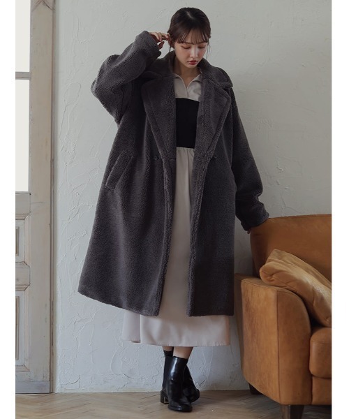 セール】ボアロングコート（その他アウター）｜fifth（フィフス