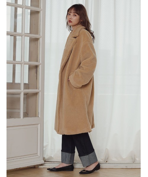 fifth(フィフス)の「ボアロングコート(その他アウター・レディース・ベージュ/チャコールグレー/ブラック・M/XS)」の21枚目の写真