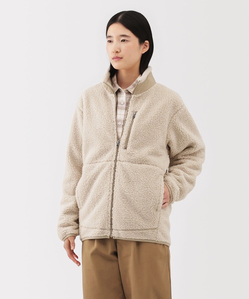 紳士 ボアフリースジャケット（その他アウター）｜無印良品（ムジルシ