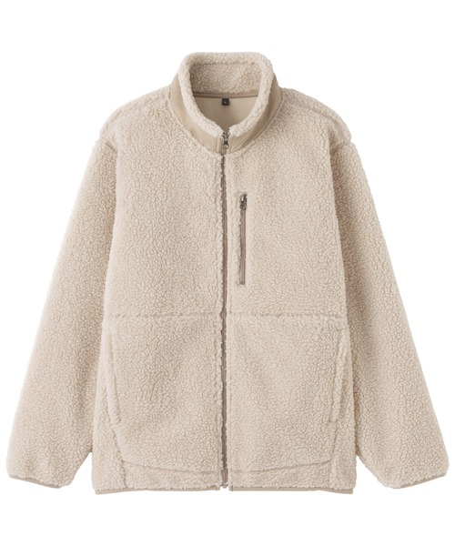セール】紳士 ボアフリースジャケット（その他アウター）｜無印良品