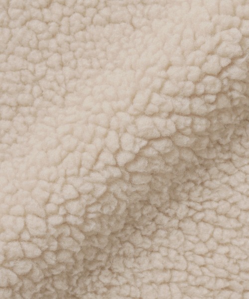 無印良品（ムジルシリョウヒン）の「紳士　ボアフリースジャケット（その他アウター・メンズ・ブラウン系/サンドベージュ・S/M/L/XL）」の14枚目の写真