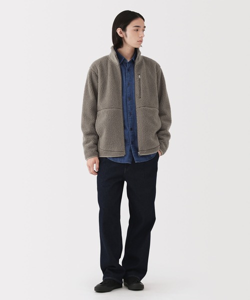 セール】紳士 ボアフリースジャケット（その他アウター）｜無印良品