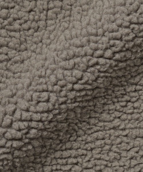 無印良品（ムジルシリョウヒン）の「紳士　ボアフリースジャケット（その他アウター・メンズ・ブラウン系/サンドベージュ・S/M/L/XL）」の6枚目の写真