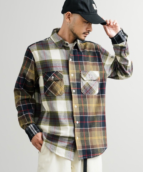 KRIFF MAYER(クリフメイヤー)の「KRIFF MAYER クリフメイヤー ルーズシルエット コットンビエラチェック長袖シャツ 2516300(シャツ/ブラウス・メンズ・ナチュラル/チャコール/レッド/オリーブ/マルチ・M/L/XL)」の20枚目の写真