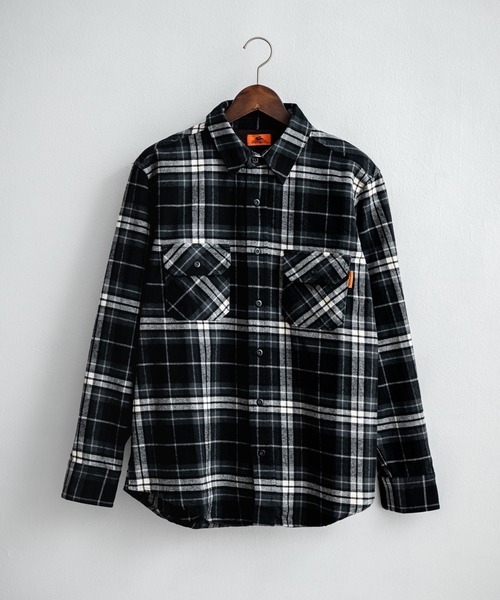 KRIFF MAYER(クリフメイヤー)の「KRIFF MAYER クリフメイヤー ルーズシルエット コットンビエラチェック長袖シャツ 2516300(シャツ/ブラウス・メンズ・ナチュラル/チャコール/レッド/オリーブ/マルチ・M/L/XL)」の9枚目の写真