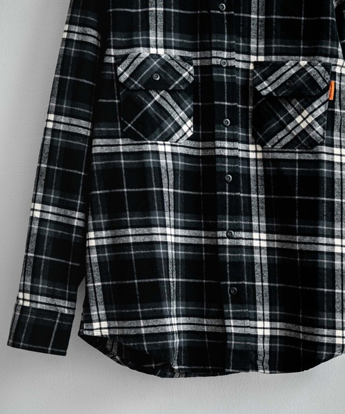 KRIFF MAYER(クリフメイヤー)の「KRIFF MAYER クリフメイヤー ルーズシルエット コットンビエラチェック長袖シャツ 2516300(シャツ/ブラウス・メンズ・ナチュラル/チャコール/レッド/オリーブ/マルチ・M/L/XL)」の7枚目の写真