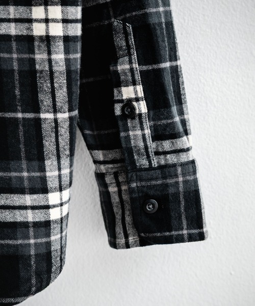 KRIFF MAYER(クリフメイヤー)の「KRIFF MAYER クリフメイヤー ルーズシルエット コットンビエラチェック長袖シャツ 2516300(シャツ/ブラウス・メンズ・ナチュラル/チャコール/レッド/オリーブ/マルチ・M/L/XL)」の11枚目の写真