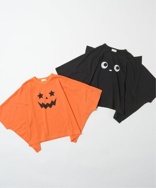 b・ROOM(ビールーム)の「【ハロウィン】【カイテキ天竺】変形Tシャツ【子供服】【キッズ】【男の子】【女の子】(Tシャツ/カットソー・キッズ・ブラック/オレンジ・L/M)」の15枚目の写真