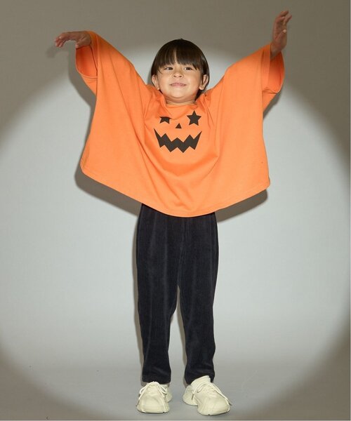 b・ROOM(ビールーム)の「【ハロウィン】【カイテキ天竺】変形Tシャツ【子供服】【キッズ】【男の子】【女の子】(Tシャツ/カットソー・キッズ・ブラック/オレンジ・L/M)」の6枚目の写真